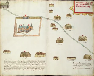 The Buildings of the Company of Ironmongers (farvegravering)